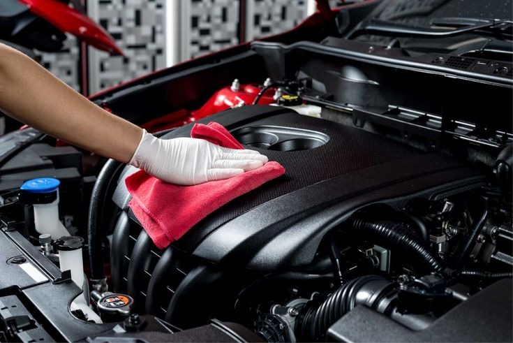 Engine bay detailing service - ChicDetail Co.